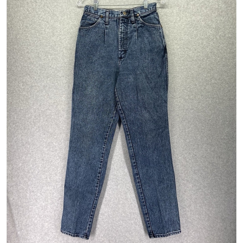 Vtg Wrangler Jeans Womens 11 16MWZNF High-Rise Mom Pleated‎ Denim Blue USA